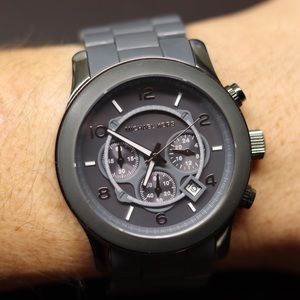 Michael Kors Gunmetal Oversize Runway Men's Watch